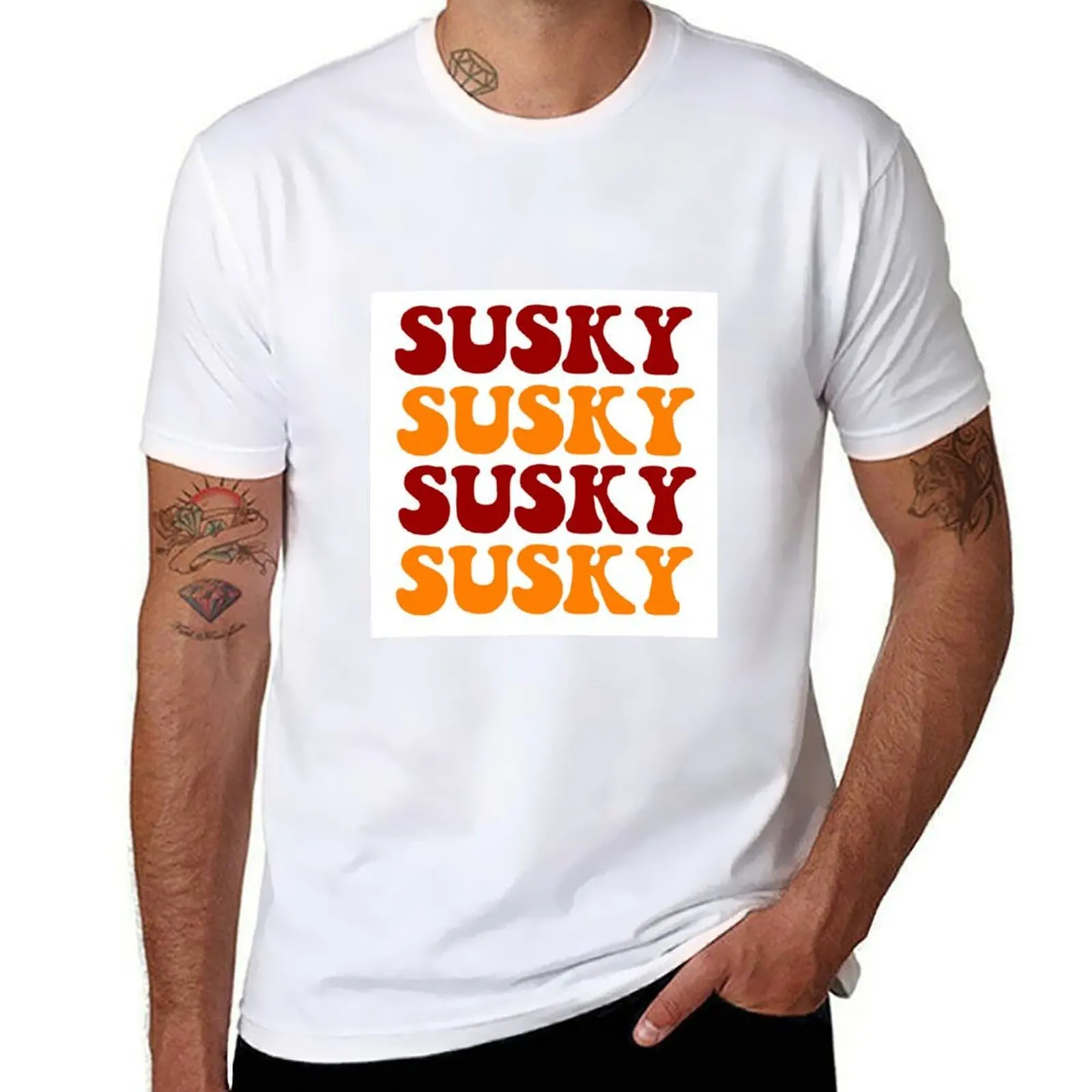

Susquehanna University Susky T-Shirt cotton tshirt 100% t shirts for man graphic tees T-Shirt