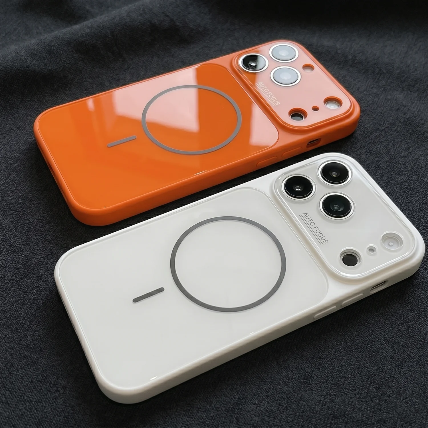 Luxuriöses gehärtetes Glas für MagSafe magnetische Handyhülle für iPhone 17 16 15 14 13 12 11 Pro Max mit vollständigem Kameraschutz und Rückabdeckung
