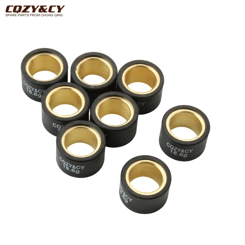 8 szt. Rolki wariatora wyścigowe 15g 18.6g 21.4g 25x17mm do Piaggio Beverly Tourer Eu3 400 X Evo X8 400cc Skuter — zdjęcie 3