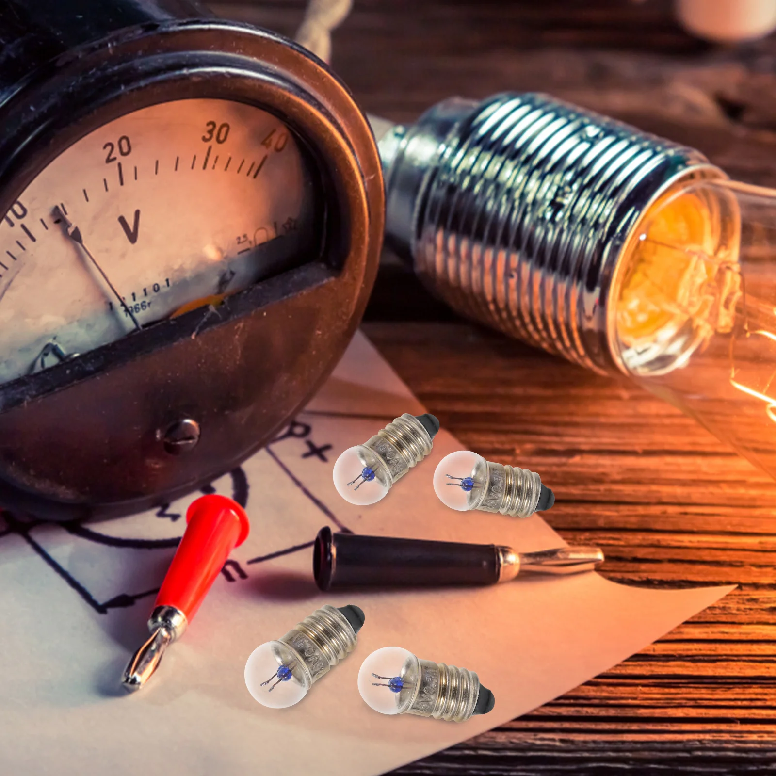 10 قطعة ضوء لمبة لمصابيح LED 2.5 فولت 0.3a حبة صغيرة مصباح يدوي استبدال جزء لتقوم بها بنفسك تجربة العلوم طالب الفيزياء أداة