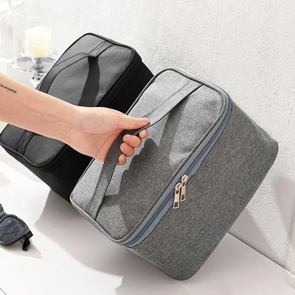 Large Capacity Travel Toiletry Bag Oxford Cloth Business Trip Bag For Makeup Bath Portable Handbag Waterproof Storage Bag