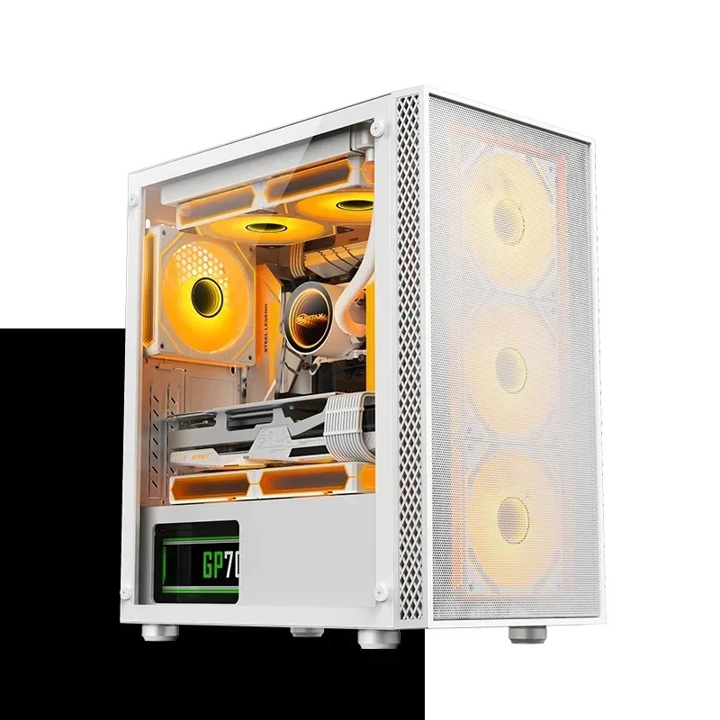 Beta No.3 Computer Case, Full-Side Transparent M-ATX Chassis for Desktop Gaming, Water-Cooled Backline PC TowerGoods in stock