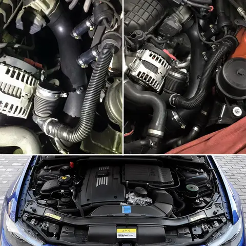 BOV 키트가 장착된 N54 터보 충전 파이프는 BMW N54 엔진에 적합합니다. 2011-2012 135i 335i 1M 블로우 오프 밸브
