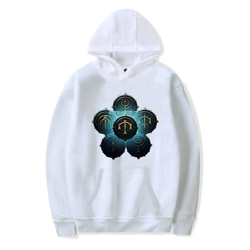 Path Of Exile 2 Hoodies New Logo Merch Hooded Women Men Fashion Casual  Streetwear Sweatshirts