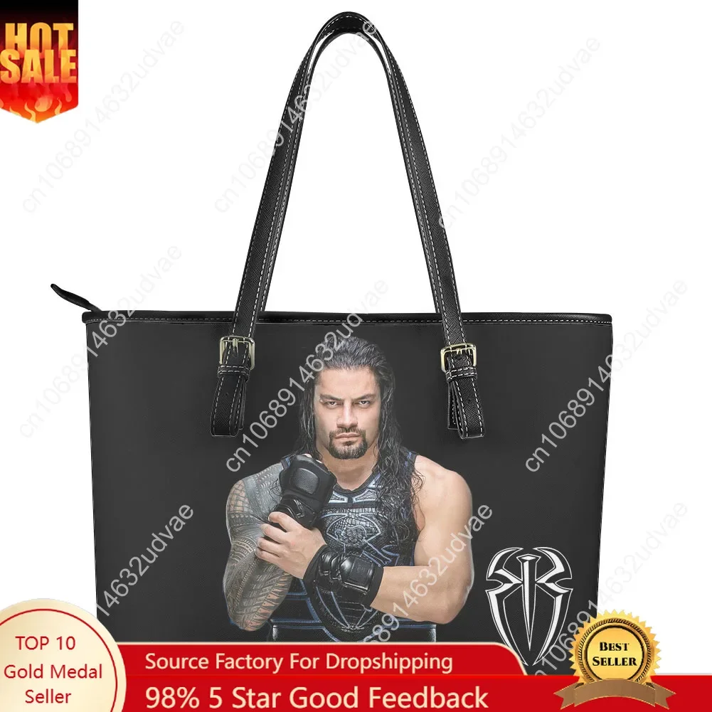

Сумка-тоут Roman Reigns для женщин и мужчин, персонализированная, модная, на плечо, деловая, кожаная, для покупок, подарок