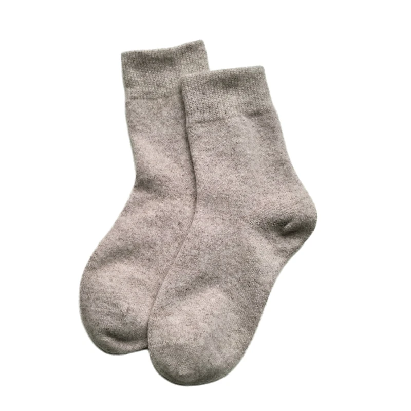 

2 пары женских носков из 100% кашемира, 144-игольные бесшовные мужские короткие носки, однотонные теплые удобные вязаные носки