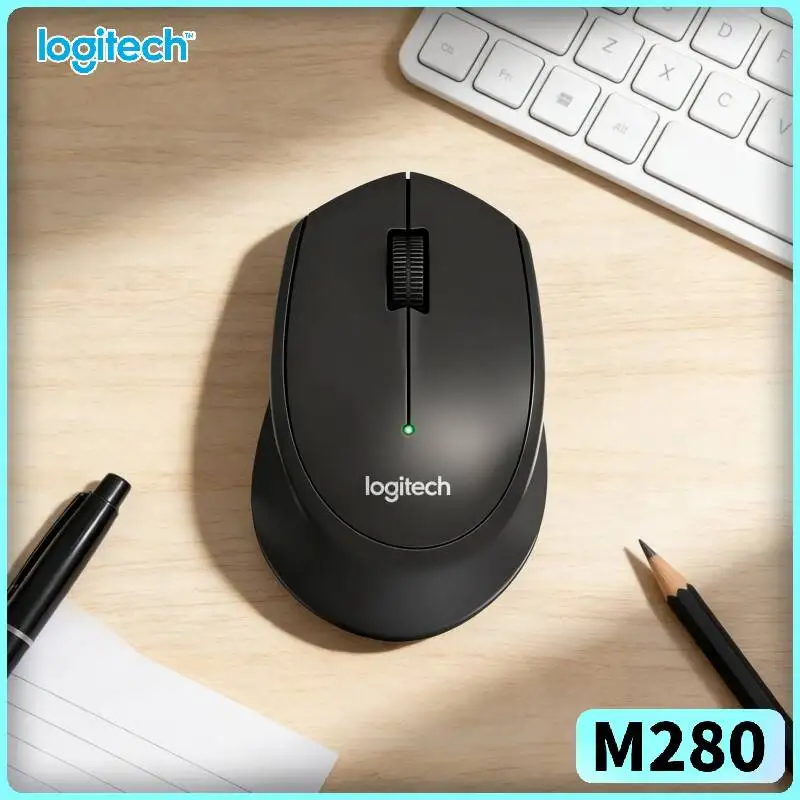 

Беспроводная оптическая мышь Logitech M280 с защитой от пыли, внутренним датчиком, частотой 2,4 ГГц, разрешением 1000 DPI, плавным управлением движением для Windows PC и Mac