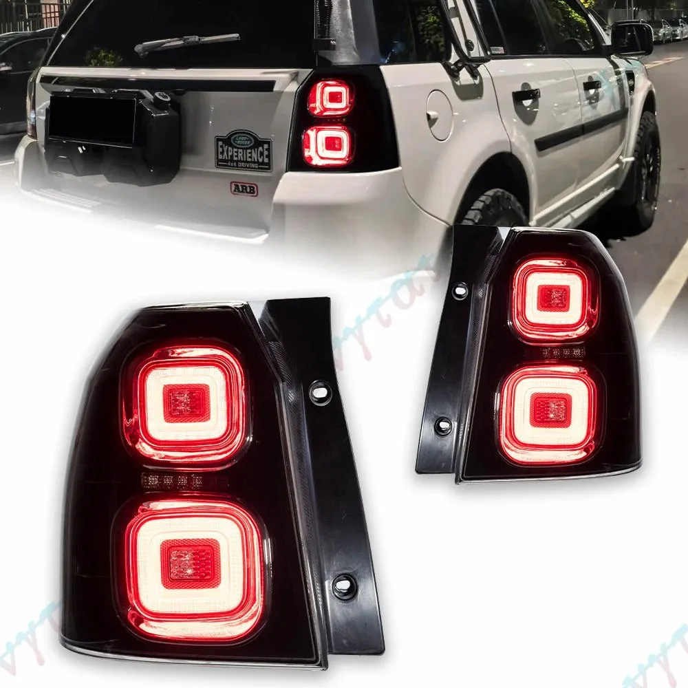 Pair LED Taillights For 2007 2008 2009 2010 - 2015 Land Rover Freelander 2 LR2 Taillamp Rear Lamp Brake Fog Turn Signal Light