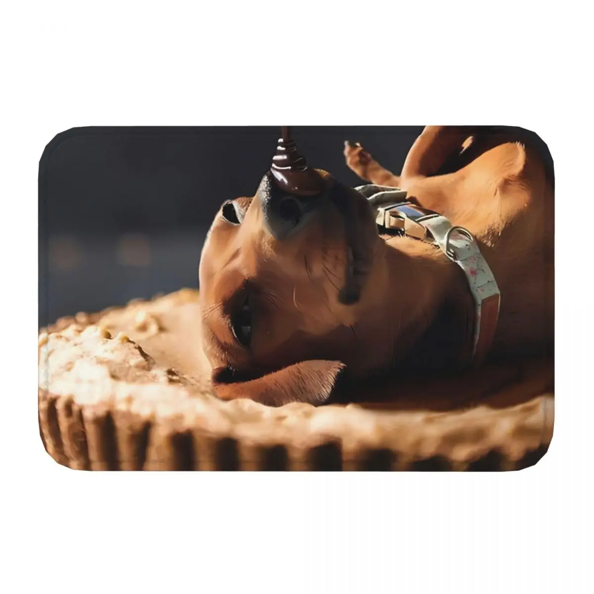 Bath Non-Slip Carpet Sausage Dog Mini Dachshund Bedroom Mat Entrance Door Doormat Floor Decoration Rug