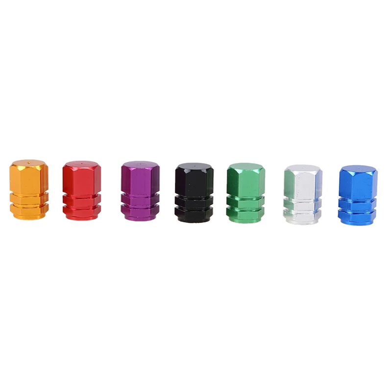 4pcs Universal Car Wheel Aluminum Tire Valve Caps Dustproof Valve Stem Tyre Rim Stem Cover For Auto Motorcycl Trucks