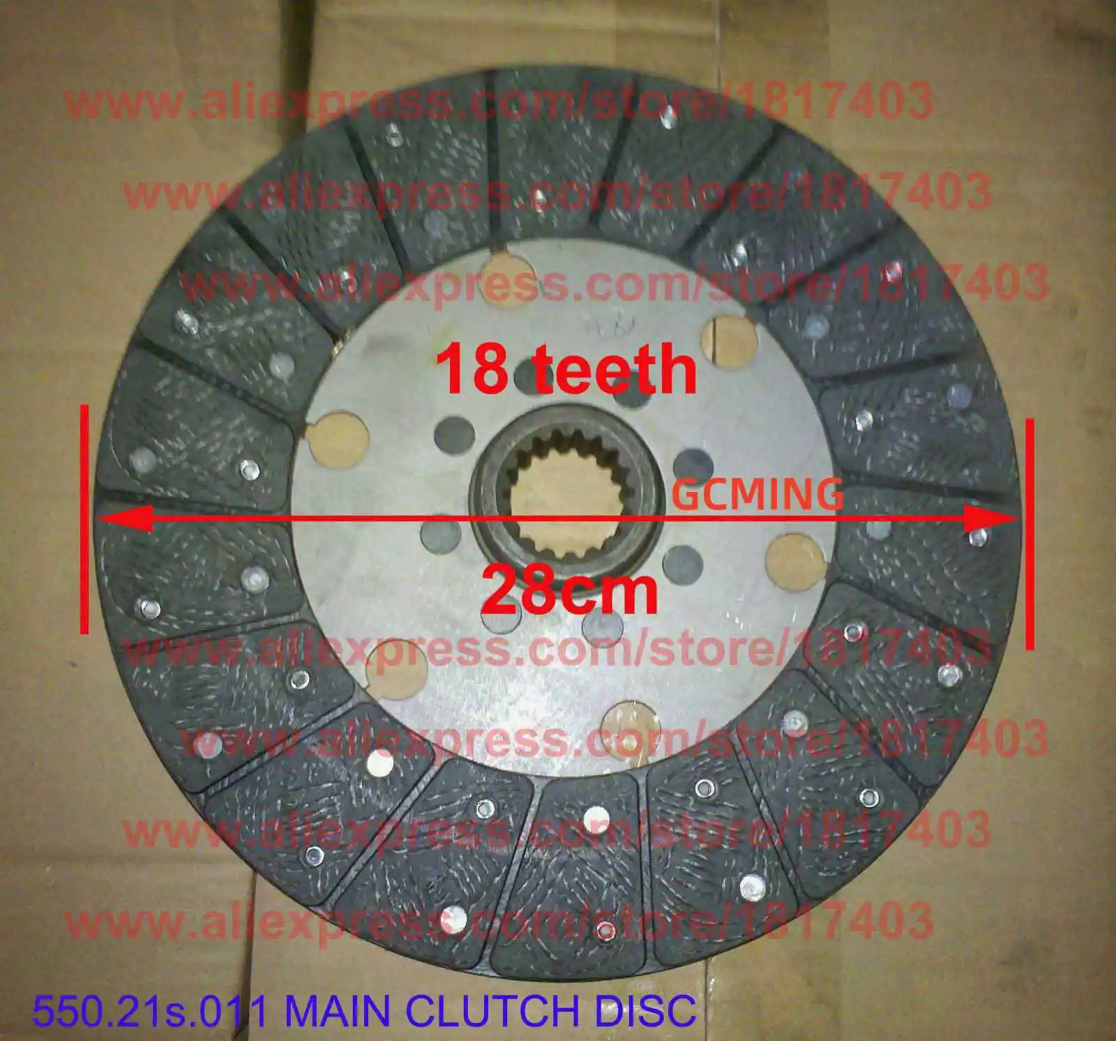 JINMA 550.21S.011 Main Clutch Disc , JINMA / JM 50HP - 65HP Tractor Parts