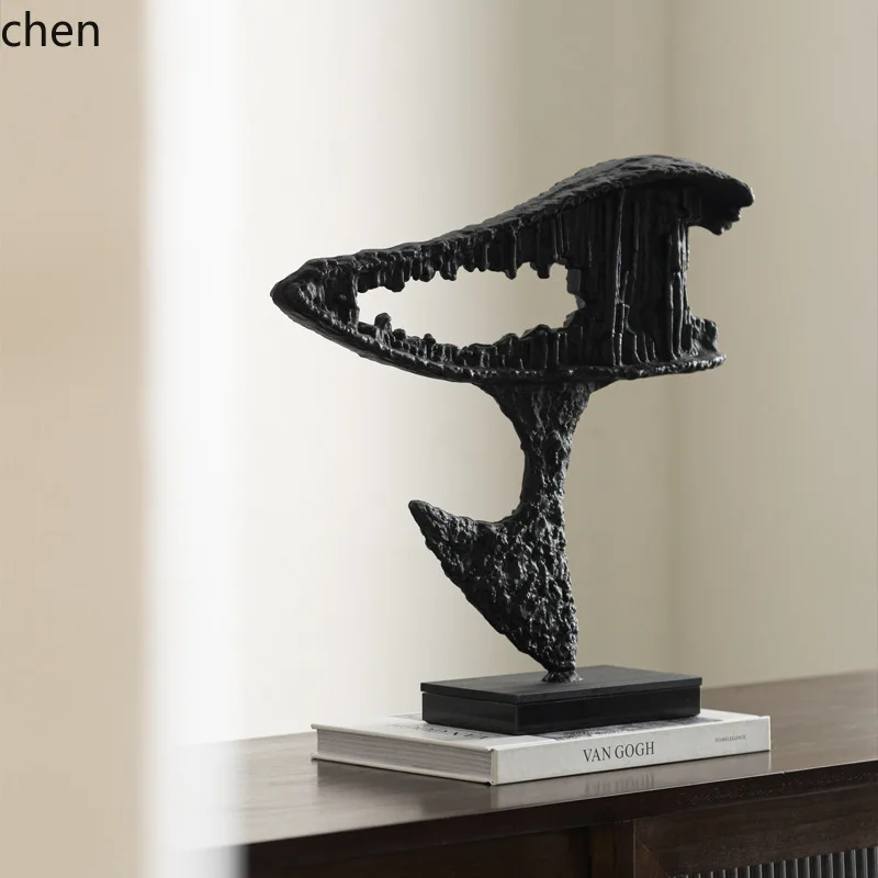 YFY Modern Minimalist Abstract Fossil Sculpture Rough Sales Office Decoration Abstract Artwork