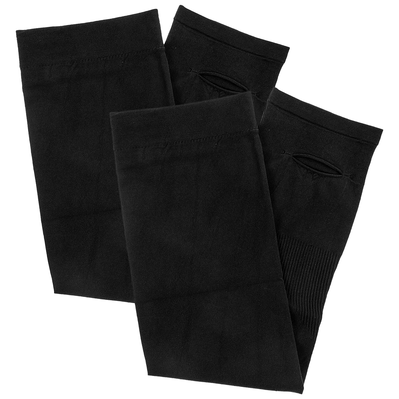 

3 Pairs Arm Sleeves Sun Protection UV Cover for Adults Kids Running Thumb Black Outdoor Activities Fishing Cycling