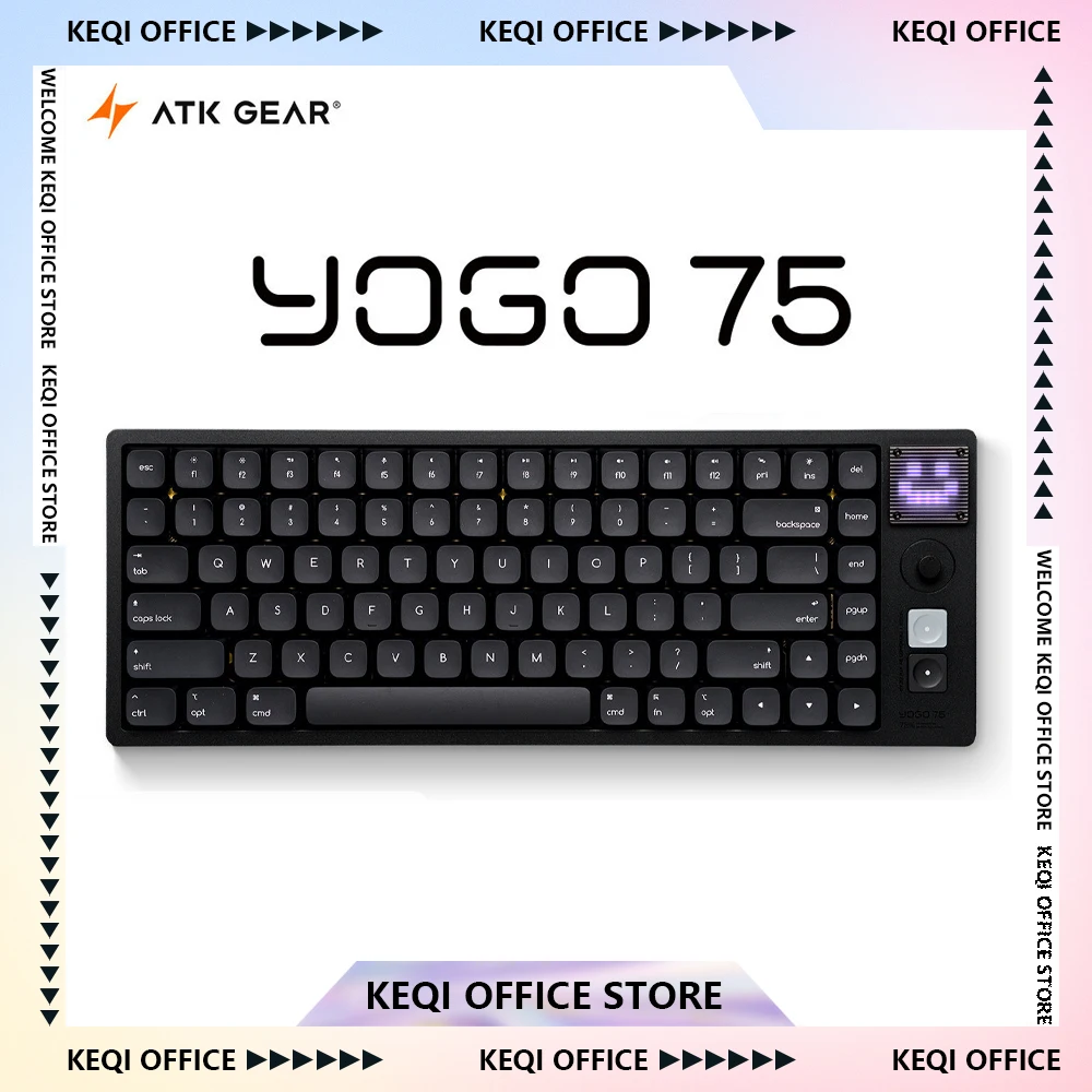 ATK YOGO 75 PRO Short-axis Mechanical Keyboard Three-mode Wireless Aluminum Portable Long Battery Life Gaming Office Keyboard
