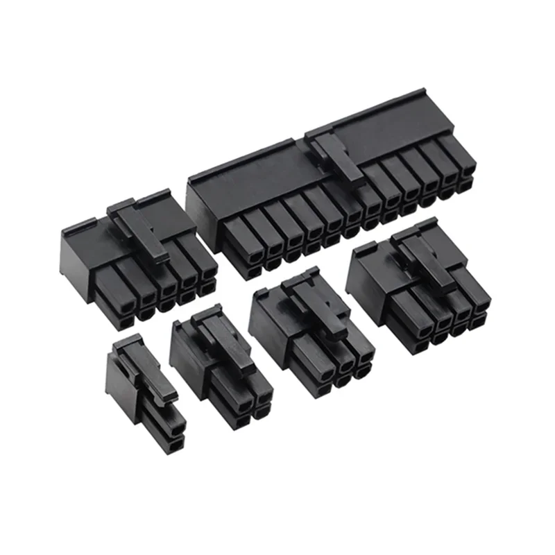 10sets MX3.0 3.0mm Pitch Micro-Fit 3.0 Connector Housing 2*1/2/3/4/5/6/8/10/12 Pin Male shell + Terminal 43030 2P/3P/4P/5P