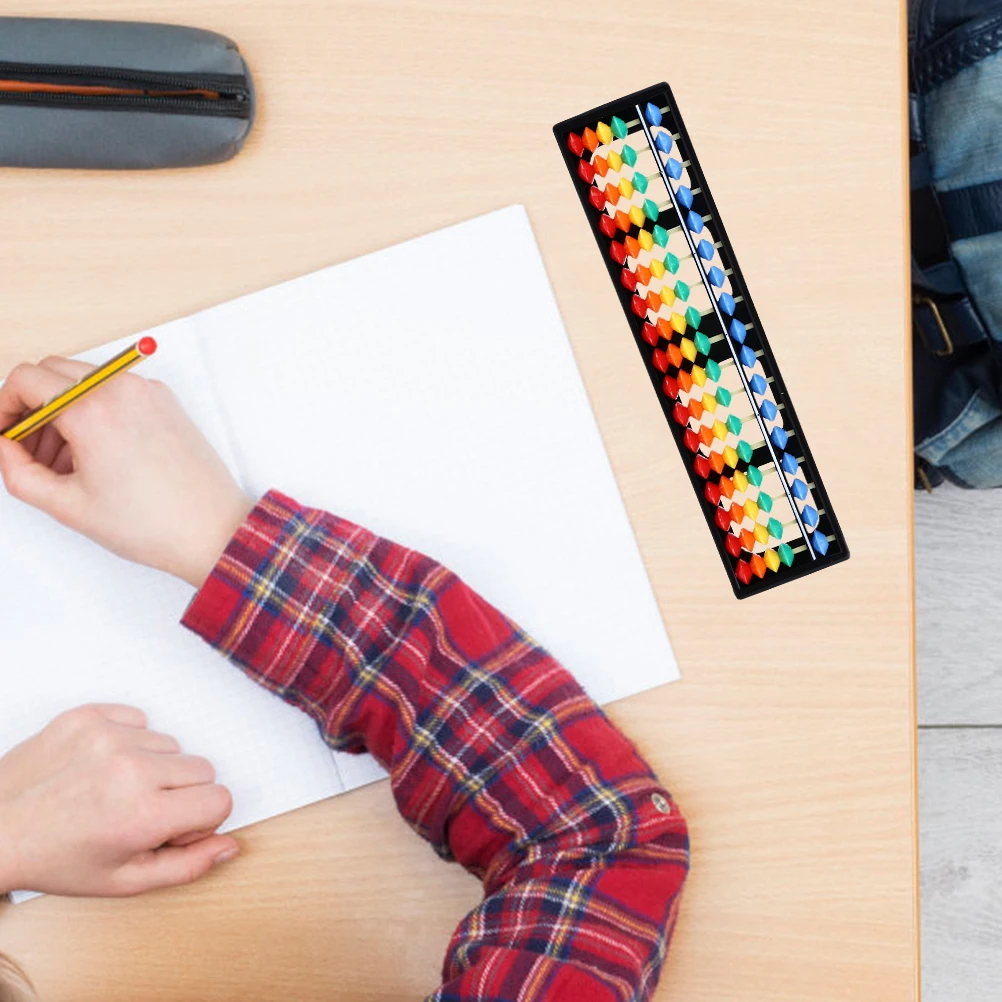 

2pcs Colorful Plastic Abacus 17 Rods 5 Beads Kids Counting Tool for Preschool Stem Toys Math Wealth Expression