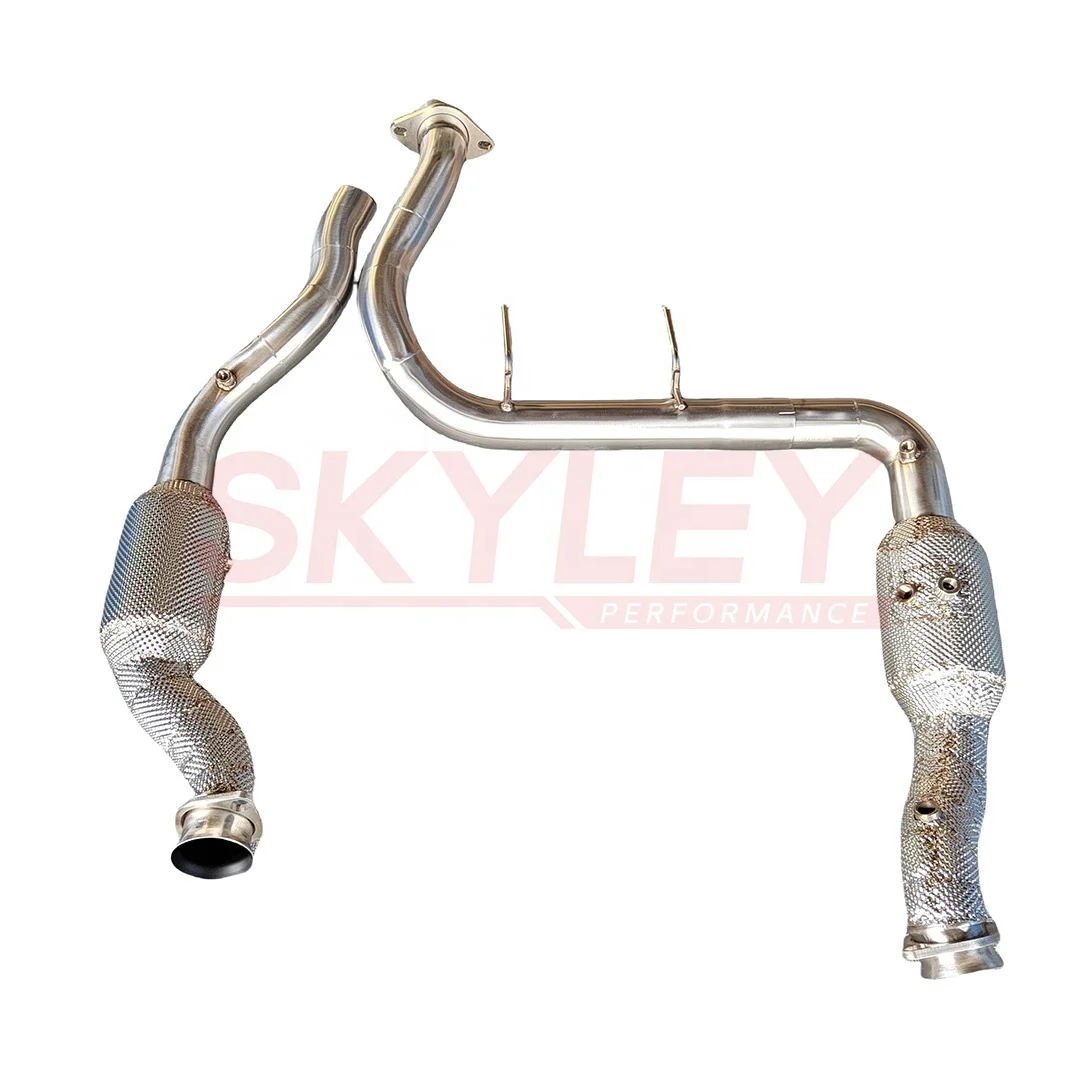 

SKYLEY Custom Exhaust Downpipe For Ford F150 SVT RAPTOR 3.5TT 2015- Up Exhaust System Stainless Steel Exhaust Downpipe