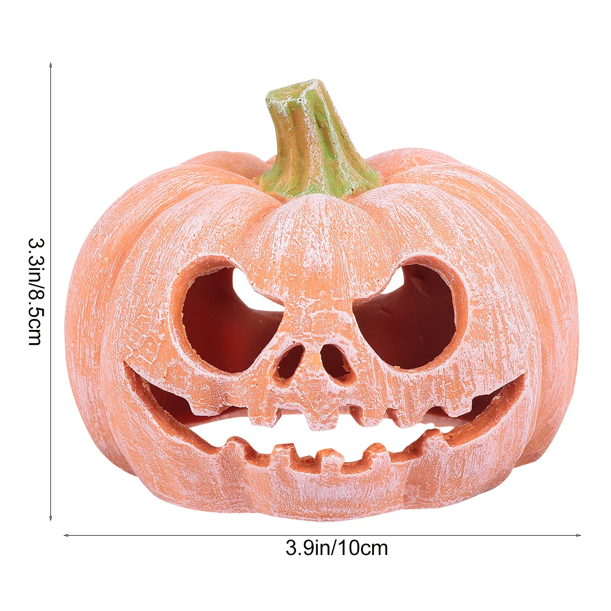 قسط اليقطين نمط الراتنج الزواحف مخبأ ديكور حديقة واقعية سهلة الاستخدام الزواحف إخفاء عش للسحالي الثعابين