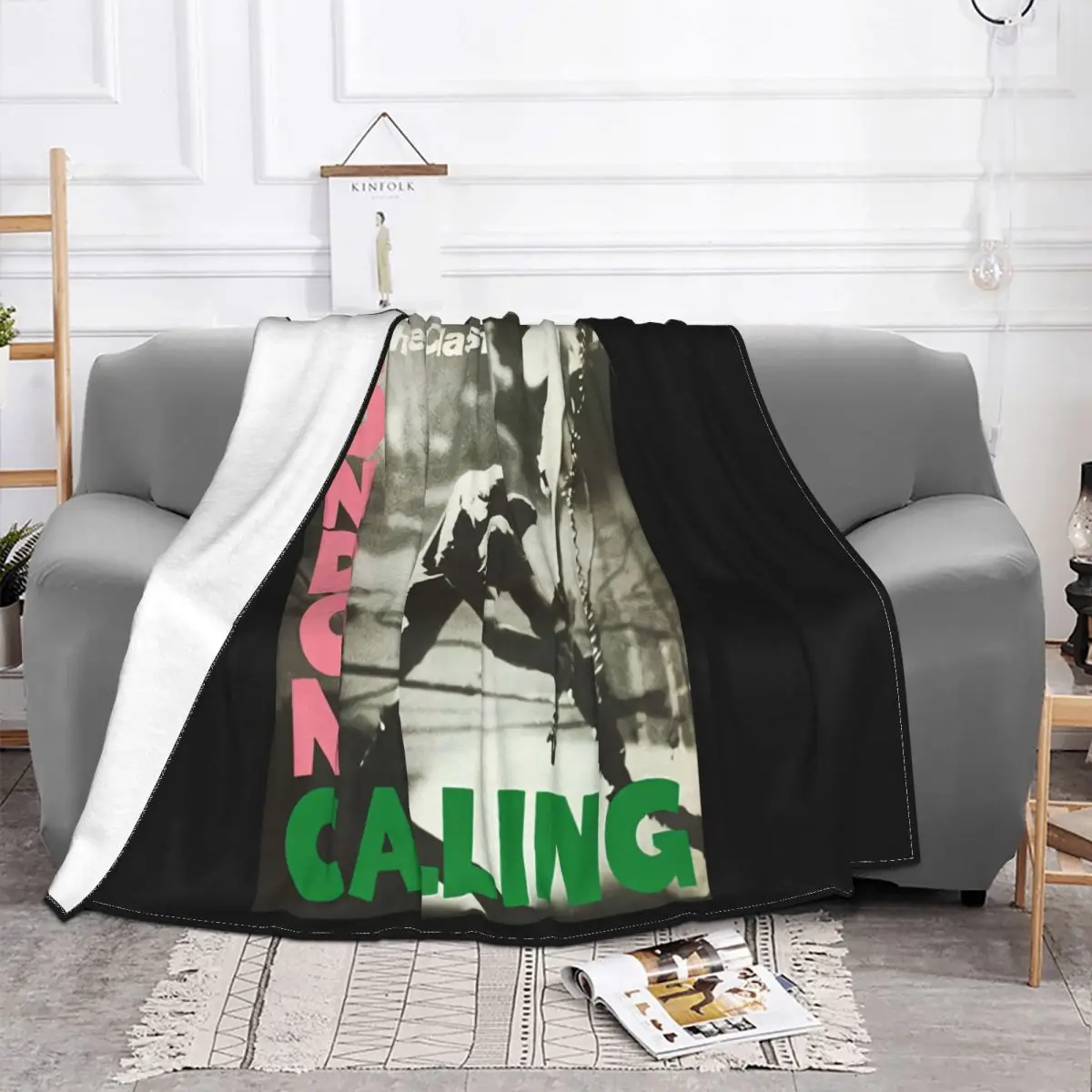 The Clash London Calling Mens Black New Print New Arrival Rap Men Woman Brand Best Selling Mens Women Colour Throw Blanket