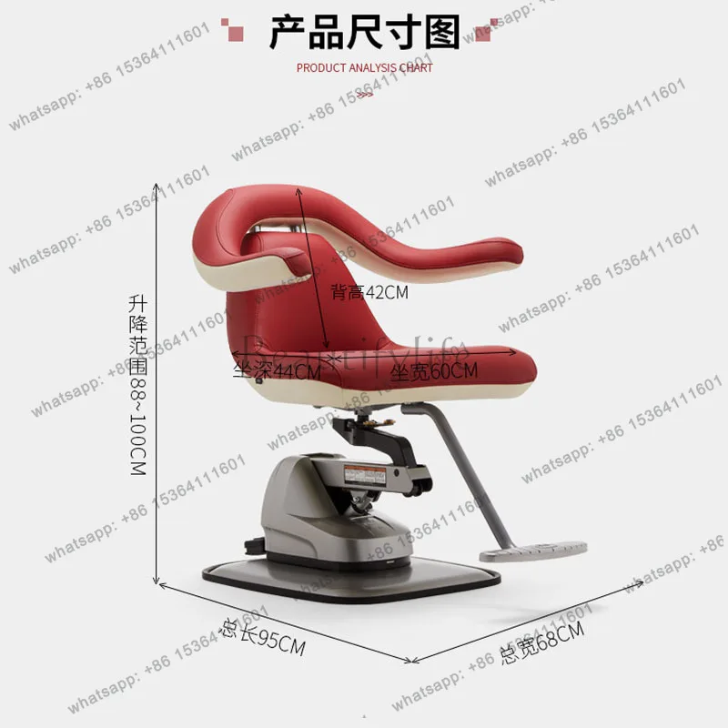 LSModern Vintage Barber Chairs Nordic Luxury Aesthetic Barber Chairs Fashionable Design Trendy Cadeira De Barbeiro Salon Furnitu