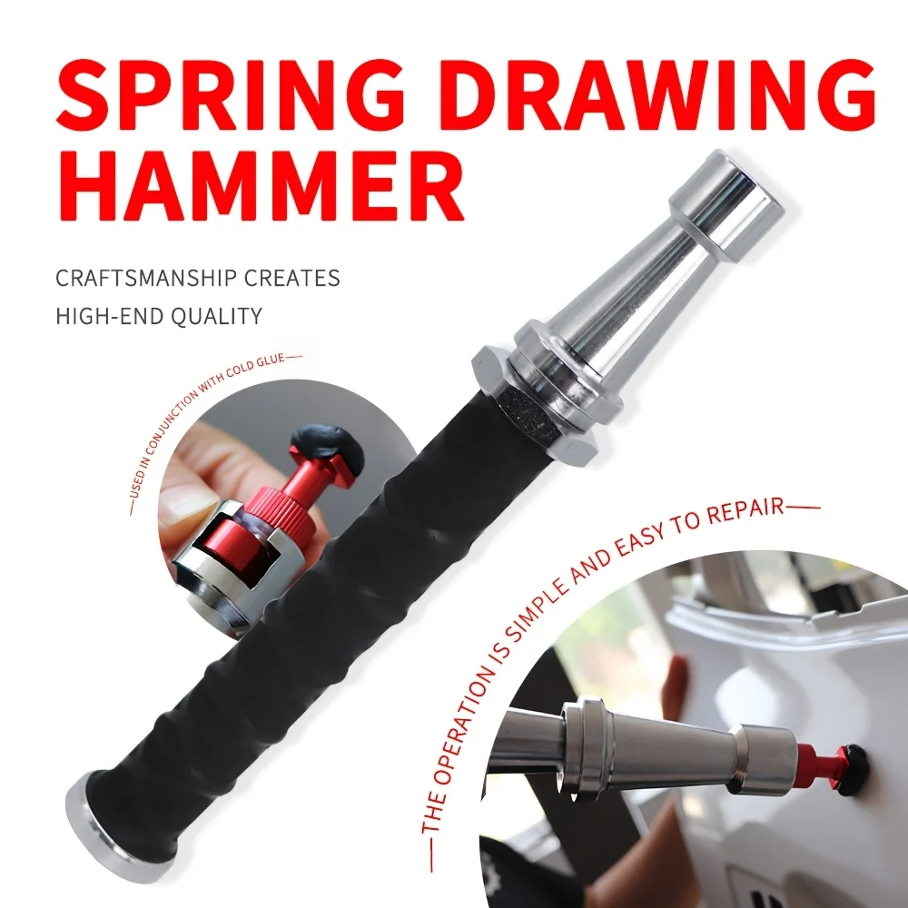 

Набор инструментов для ремонта вмятин на автомобиле: телескопический мини-молоток с пружиной 27-38 см, скользящий молоток для удаления вмятин от града, наборы инструментов для ремонта.