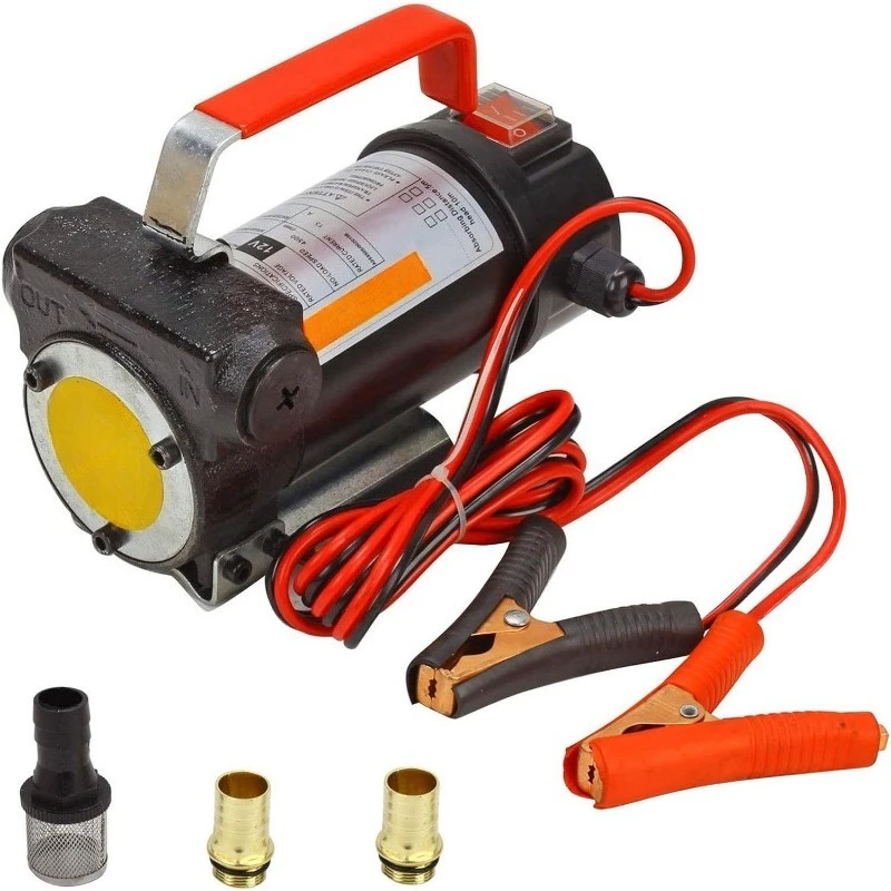 Portable Diesel Transfer Pump 12V 24V DC Self Priming Mini Electric Refueling Pump
