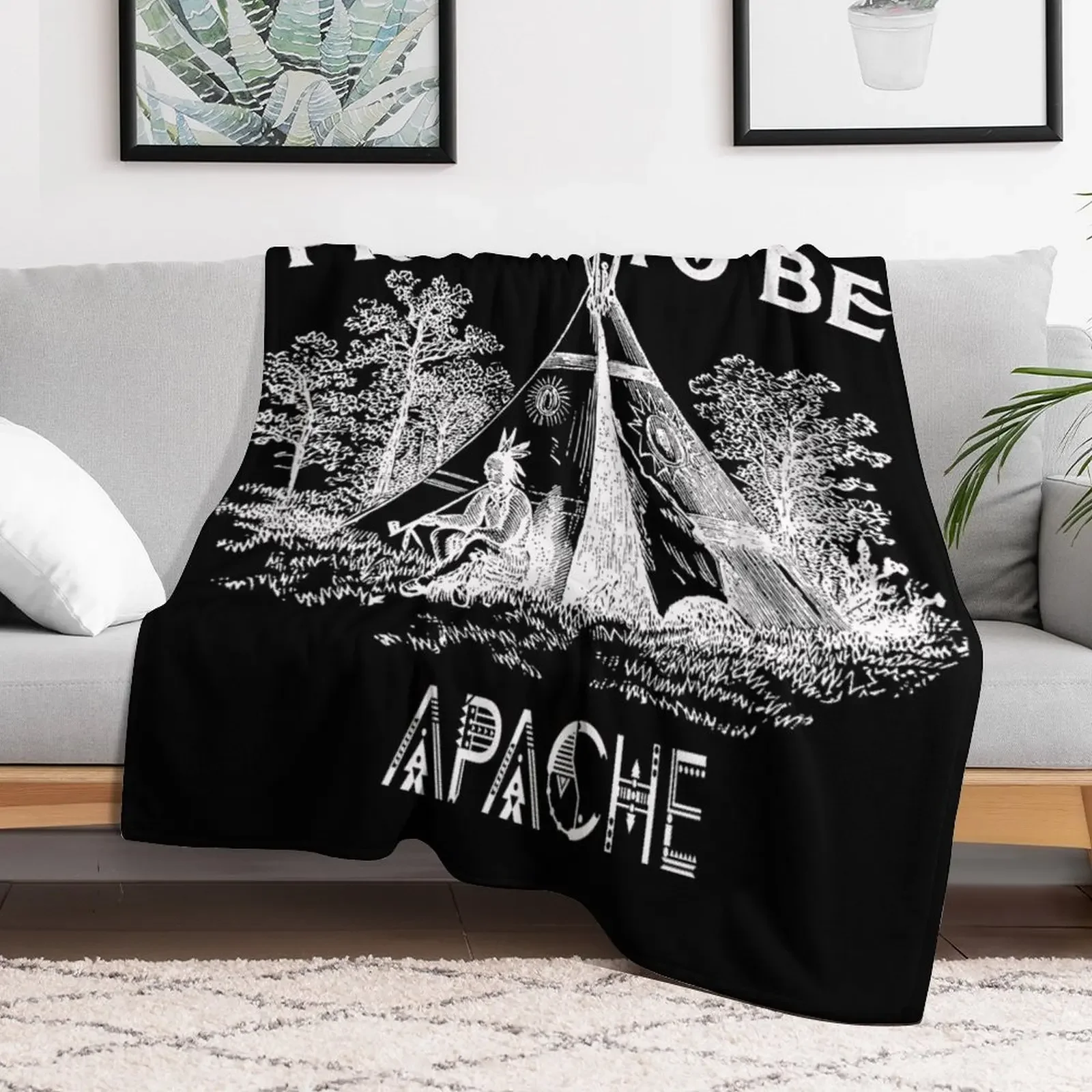 Proud To Be Apache Throw Blanket Luxury Thicken decorative Weighted Stuffeds Blankets