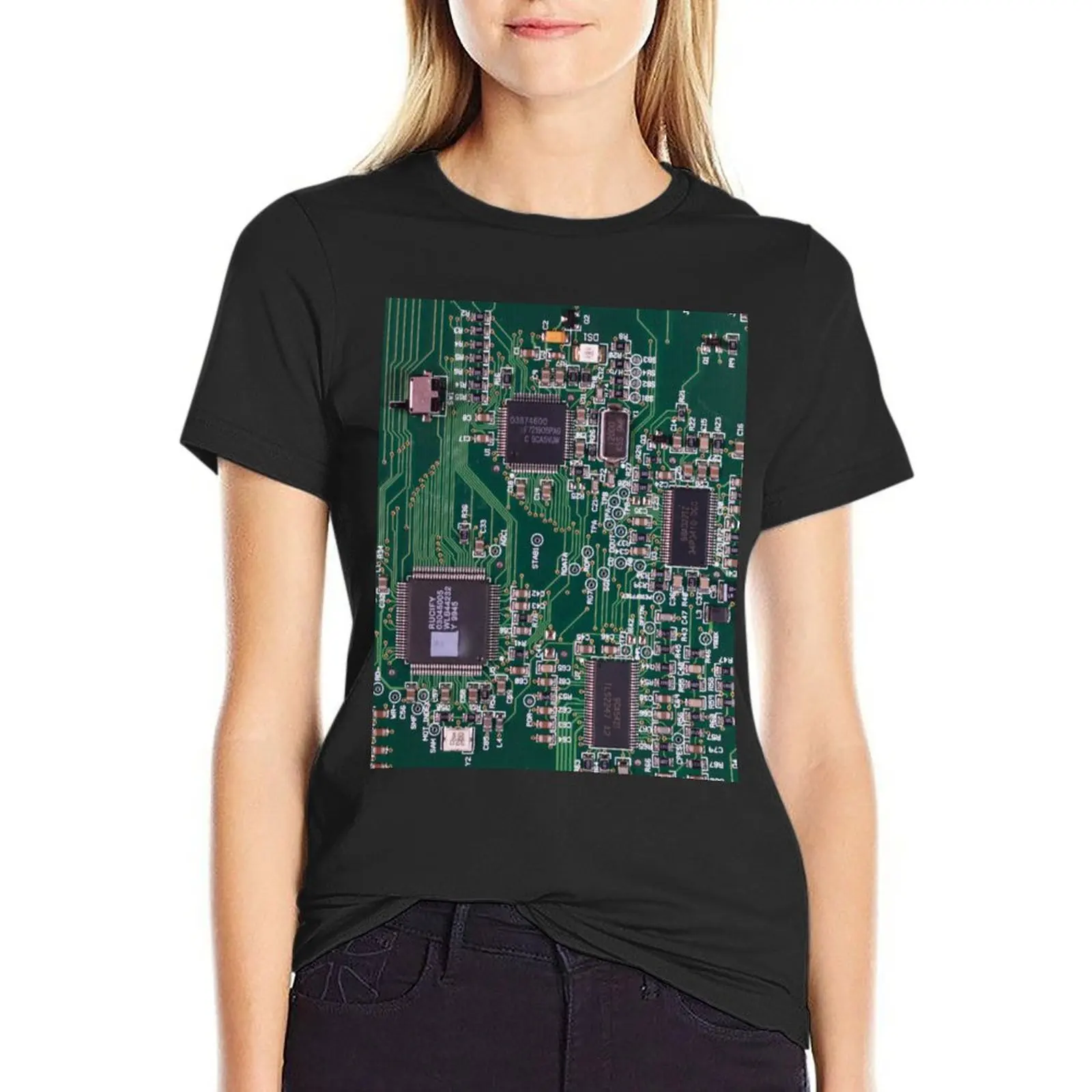 Circuit Board T-Shirt new edition korean fashion funnys shirts graphic tees funny t shirts for Women