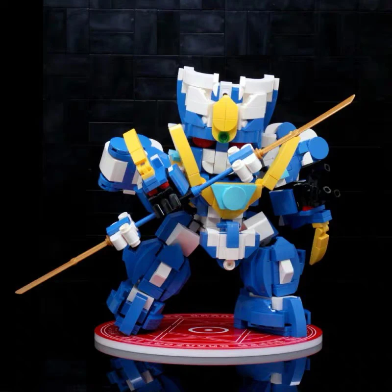 Magical King Granzort Anime Figure Building Blocks Kit Toys For Children Super Aquabeat Action Figure Bricks Model Kids Toy