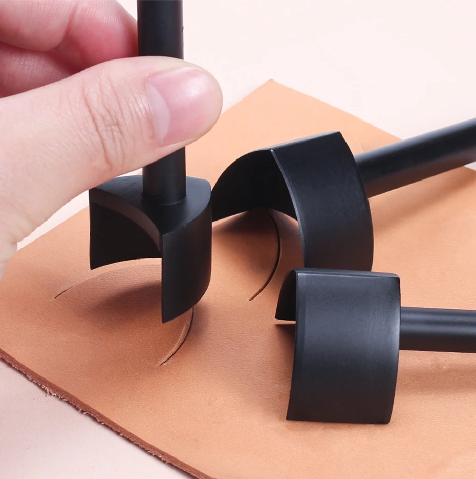 DIY Leder V Punch Punch, V-förmiges Leder Handwerk Punch Tool, Gürtel Schwanz Hacken Gürtel Schwanz Hacken Punch Gürtel Schwanz Prozessor – Detail 7