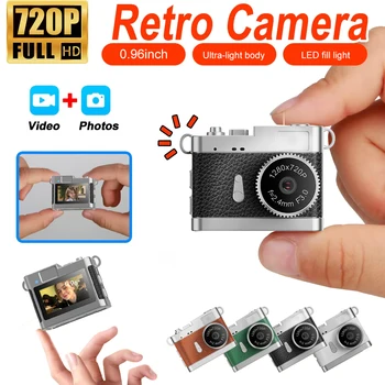 Ourlife Retro Camera 720p Portable Vintage Very Small Camcorder 0.96 Inch Screen CCD Mini…