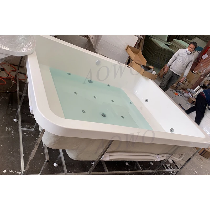 حوض استحمام Aowo Yacuzzi مع تلفزيون مدمج في Vasca Idromassaggio قطرة في حوض الاستحمام 3 4 أشخاص Jacozy W Alk في حوض الاستحمام كومبو #4