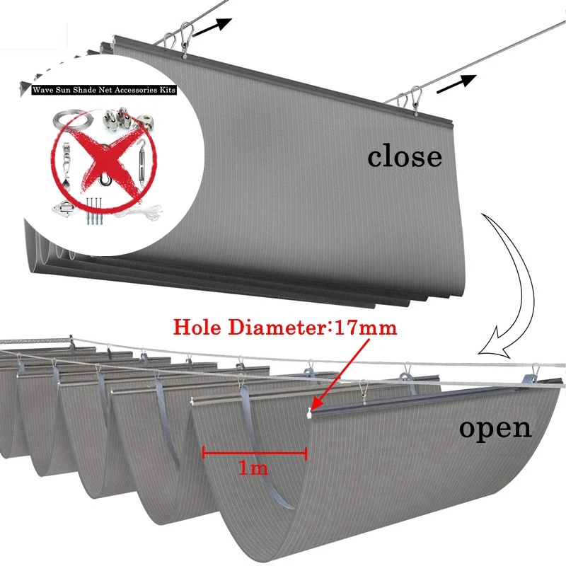 Dostosuj teleskopowy siatka zacieniająca z falą HDPE anty-UV siatka zacieniająca domowy taras balkonowy z prywatnością ogrodzenie zabezpieczające