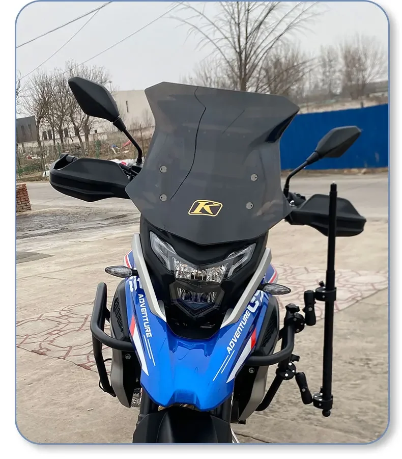 Applicable to Excelle 400x 500x 525x motorcycle modified windshield non-destructive installation (water bird style)