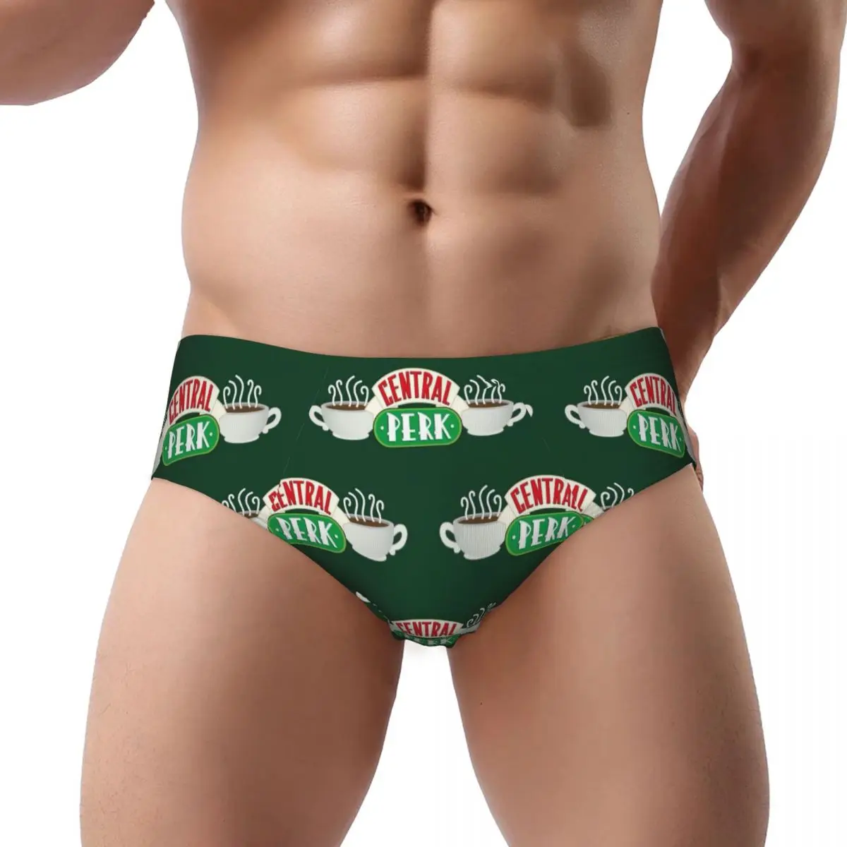 

Central Perk Friends TV Show Male Triangle Panties Breathable Boxer Underpants Short Underwear for Homme Man Boyfriend Gifts