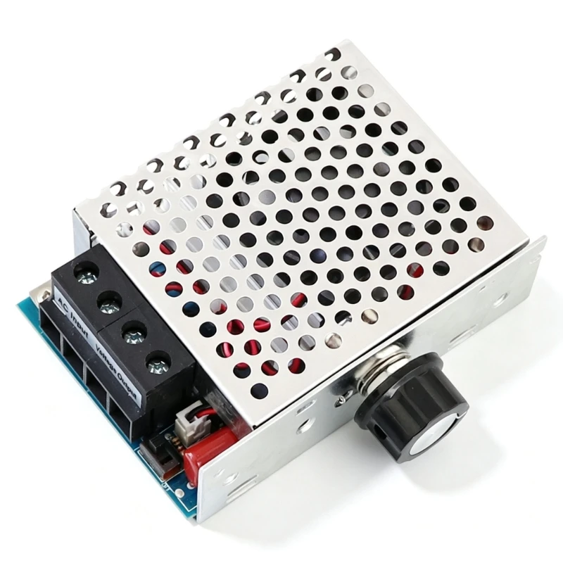 High Power Motor Speed Controller 10000W Power Adjustment Unit With Front Wiring Block and Side Knob, Output Tuning for Repair