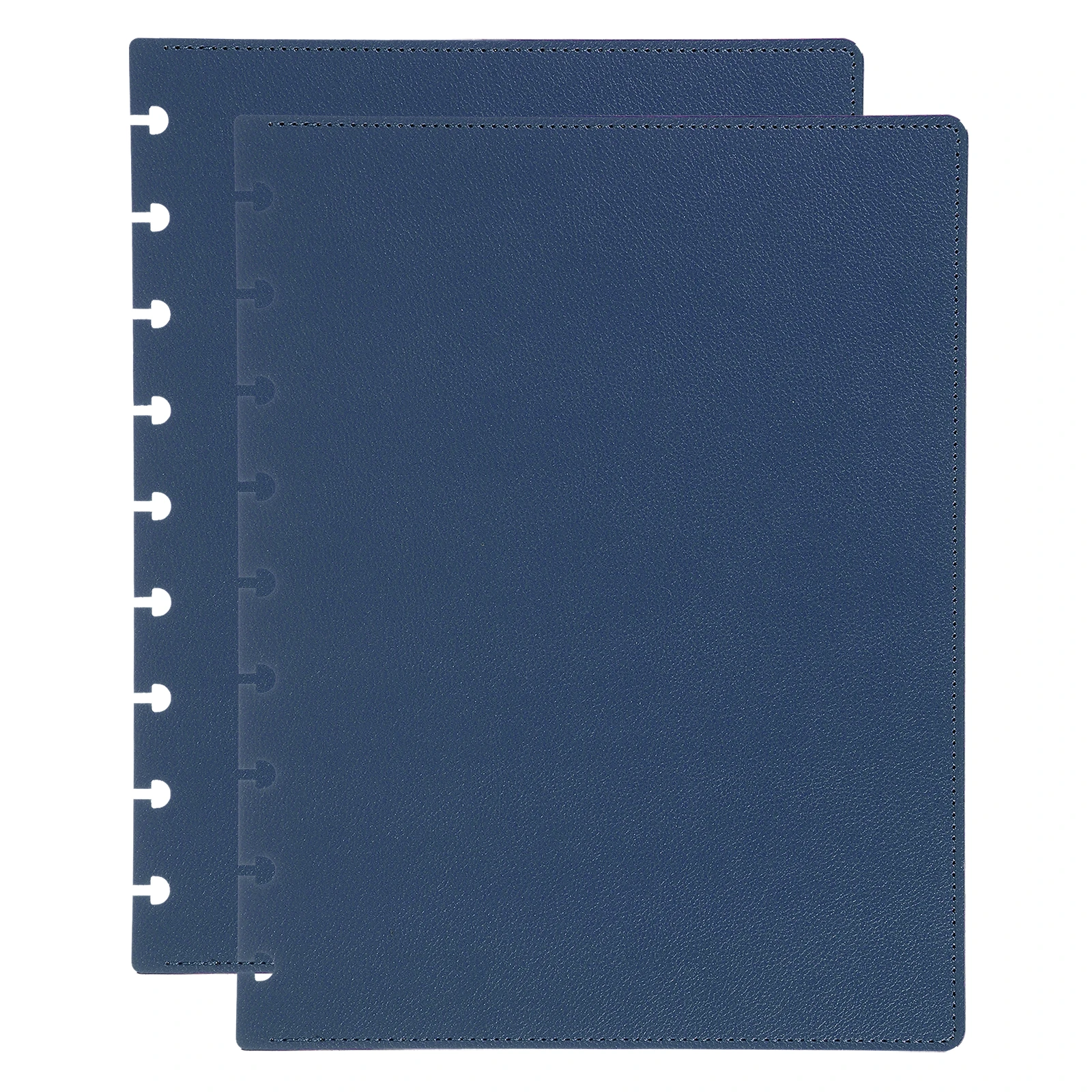 1Set Leather Discbound Notebook Cover Medium/A5 Size Disc Planner Cover for Disc DIY Notebook Office