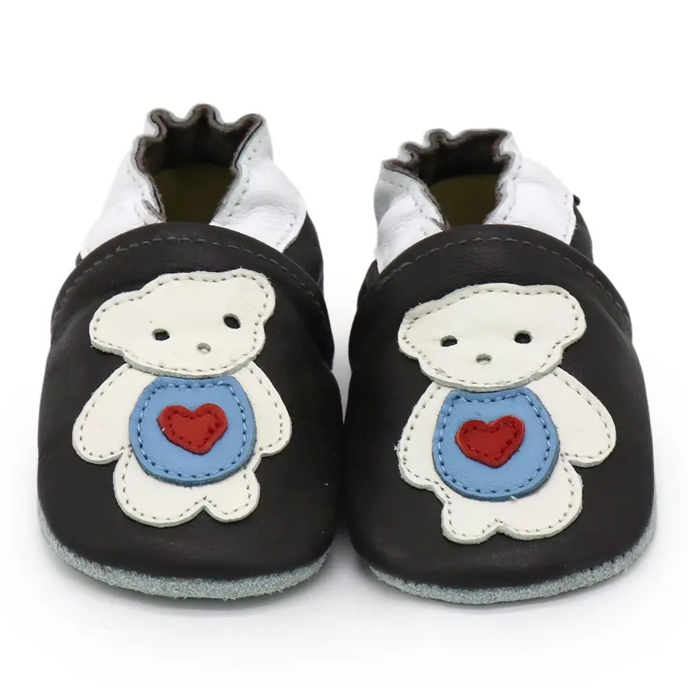 Carozoo-Chaussures en cuir souple pour bébé, souliers pour enfant, nouveau-né, garçon, fille, chaussons, premiers pas