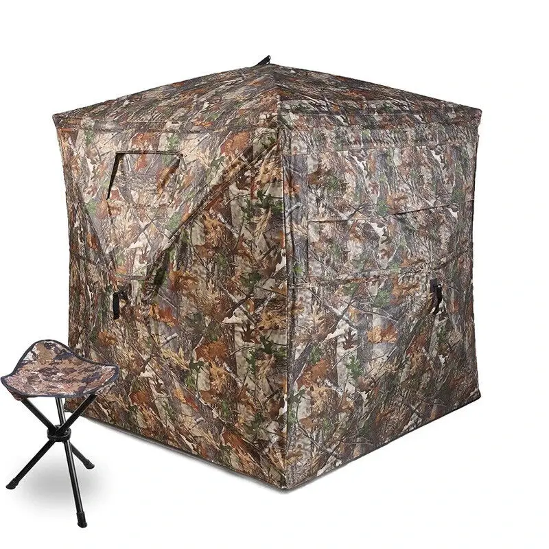 Hunting Tent Camouflage Blinds See Trough Ground Blind Chair Hide Canvas Wall Through Inflatable