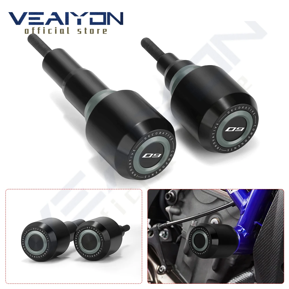 

For MT-09 MT-09 SP FZ-09 2021 2022 2023 2024 Motorcycle Aluminum Frame Sliders Falling Anti Crash Protector Accessories