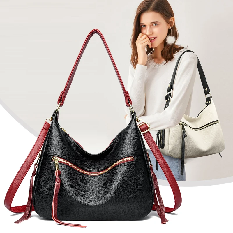 

Новые высококачественные сумки через плечо из искусственной кожи с верхней ручкой для женщин, кожаные женские большие кошельки и сумки, модные простые женские сумки на плечо