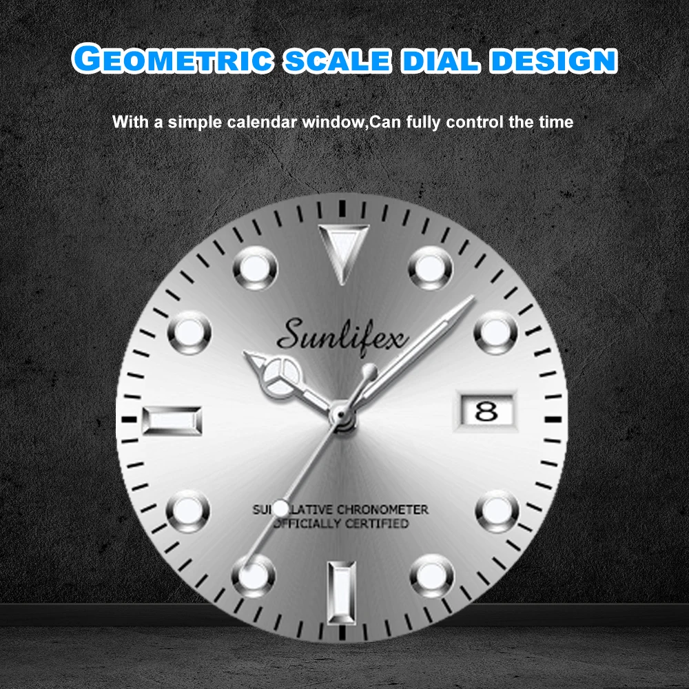 Sunlifex Sports orologio da uomo per il tempo libero Business semplice orologio al quarzo