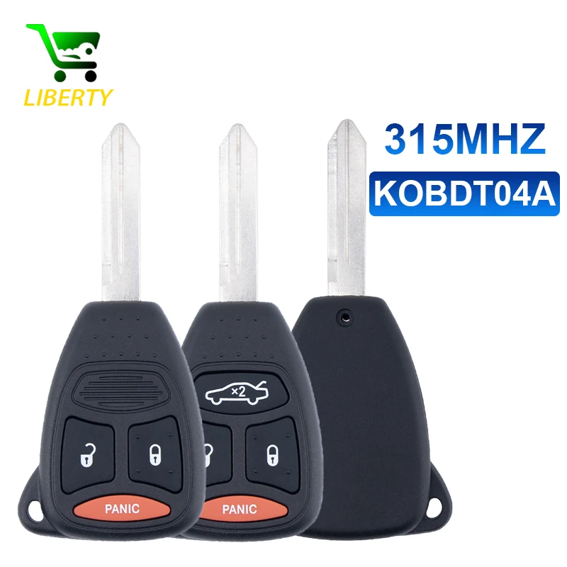 

Liberty 315MHZ KOBDT04A Car Remote Key for Dodge Chrysler Jeep Dakota Durango Charger 300 Aspen Grand Cherokee Liberty Auto Key