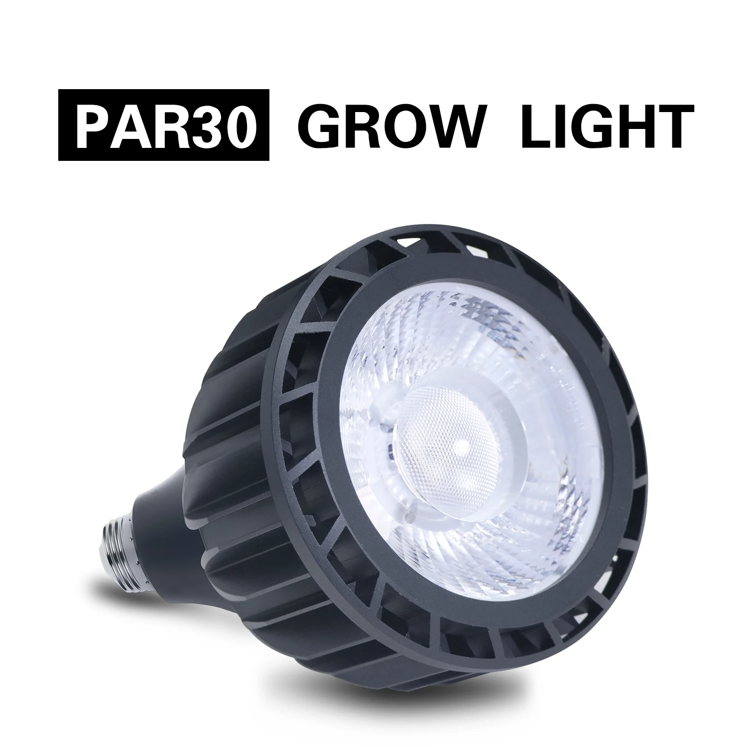 Luz LED COB PAR38 CRI 97 para cultivo hidropónico de interior, fitoamplificador de espectro completo para plántulas de flores y plantas, E27, 3000K