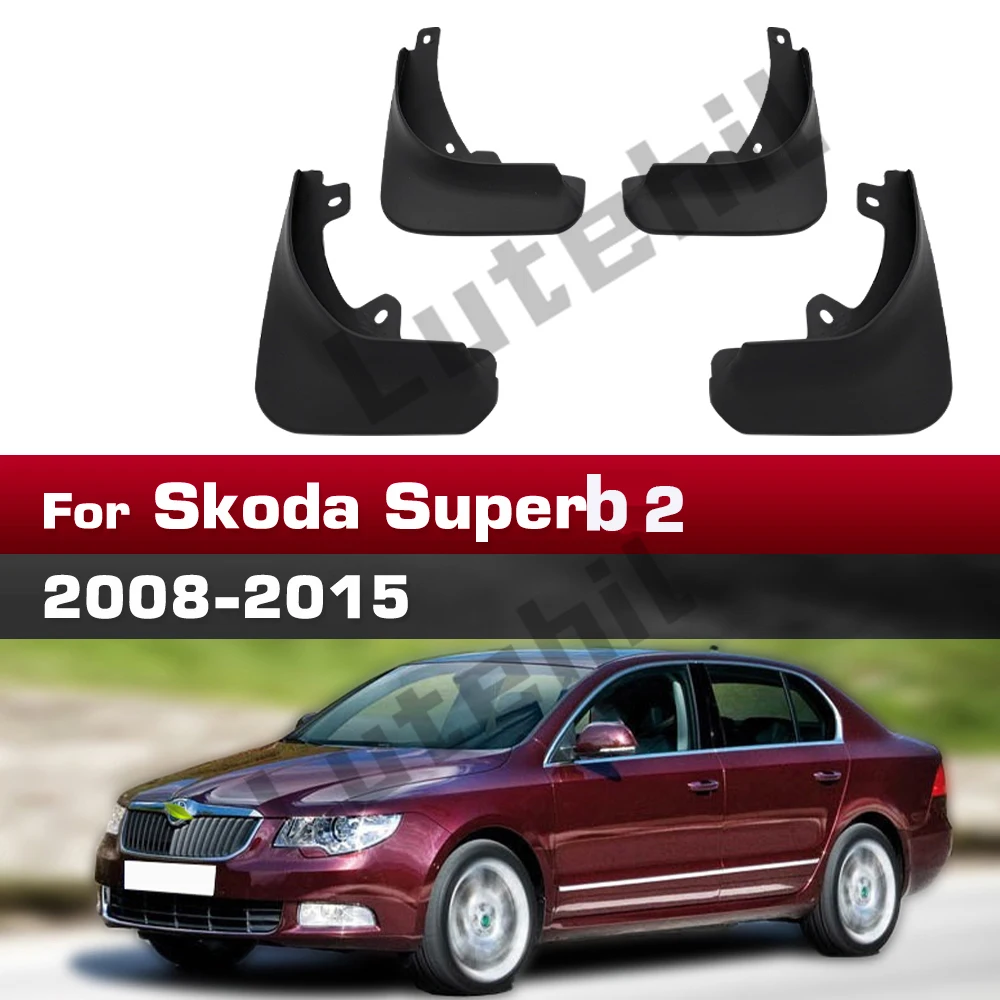 Für Skoda Superb 2 2008-2015 2009 2010 2011 2012 2013 2014 Kotflügel Schmutzfänger Spritzschutz Schmutzschutzbleche Autozubehör