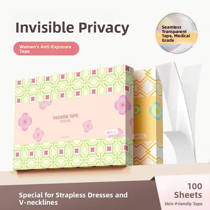 Invisible Anti-Peeping Double-Sided Tape Shirt Collar Fixed Transparent Breast Patch Home Comfort Underwear Ladies' Lingerie