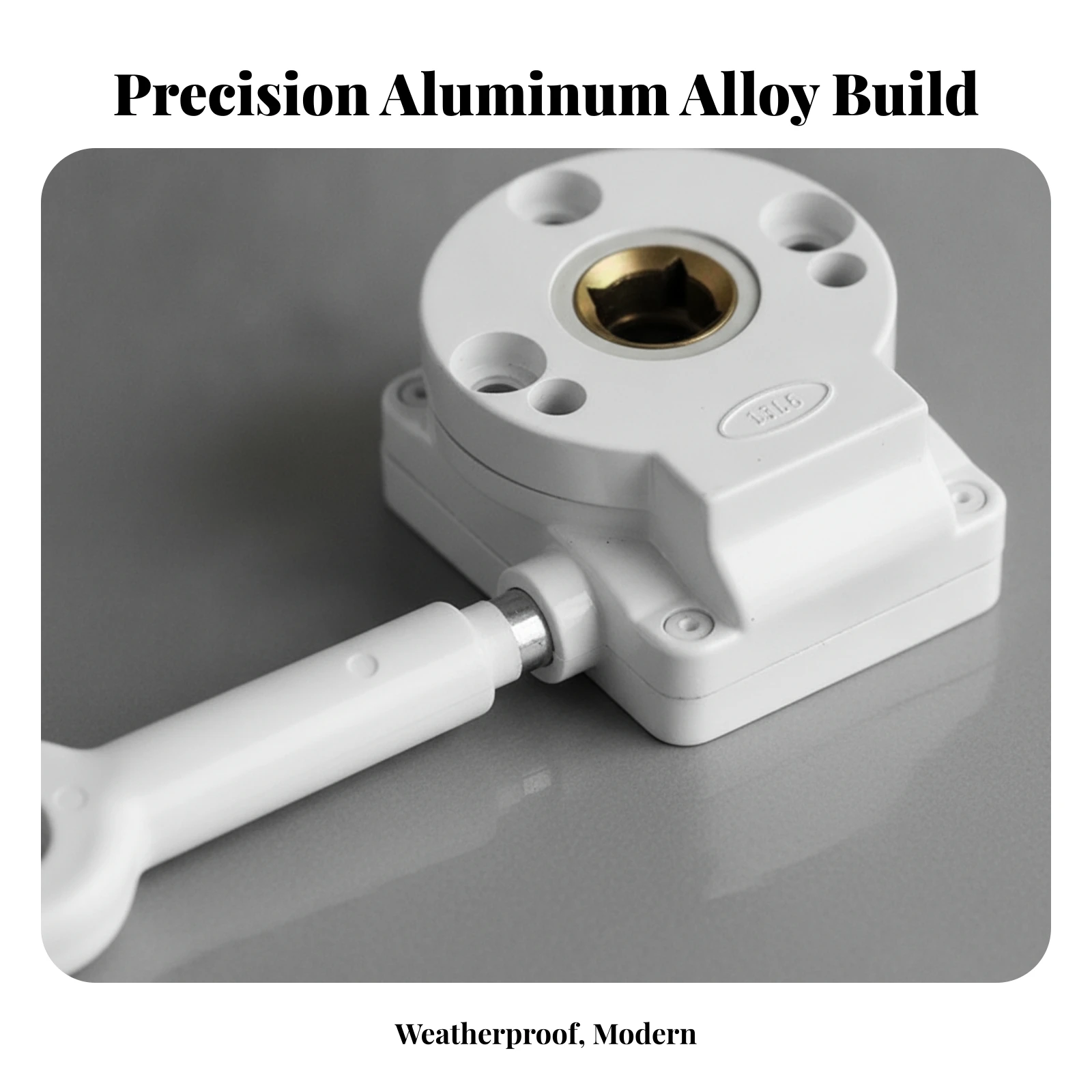 Manual Crank Head with Hand Loop Easy to Install Manual Crank Awning Drive Head Awnings Gear Assembly Aluminum Alloy for DIYers