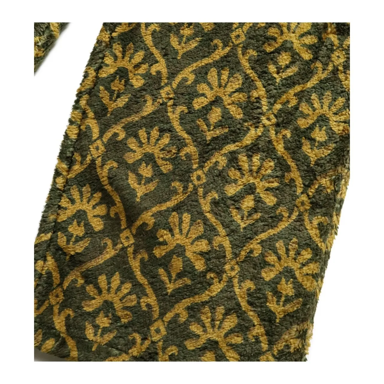 24AW KAPITAL ヒラタとホンリ カジュアル ラムウール プリント 花柄 暖かい ルーズ ストレート レッグ パンツ メンズ