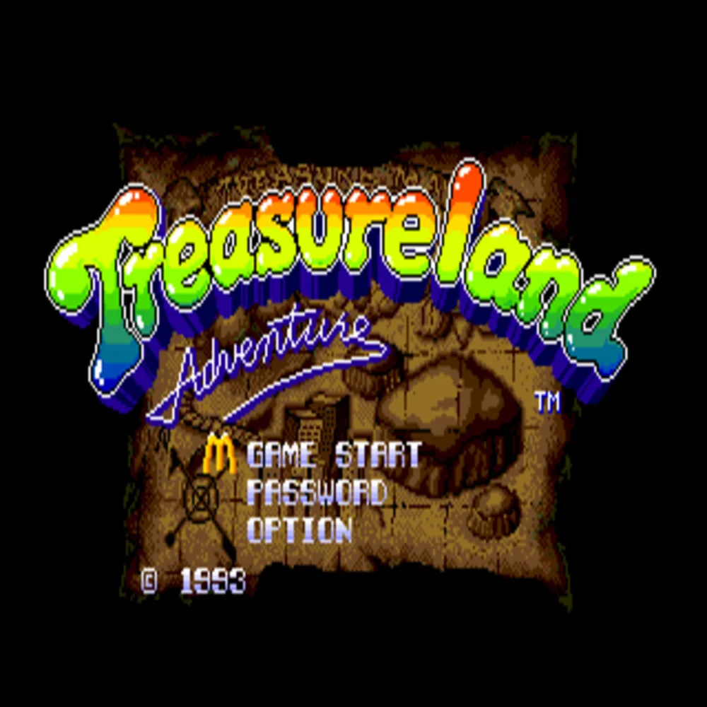 Treasure Land 16bit MD Game Card For Sega Mega Drive For Genesis