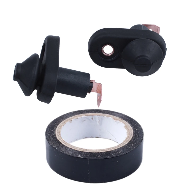 5Pcs Black Door Lamp Light Switch Mounting For Car & 1Pcs 19Mmx10m Duct Waterproof Tape, Black